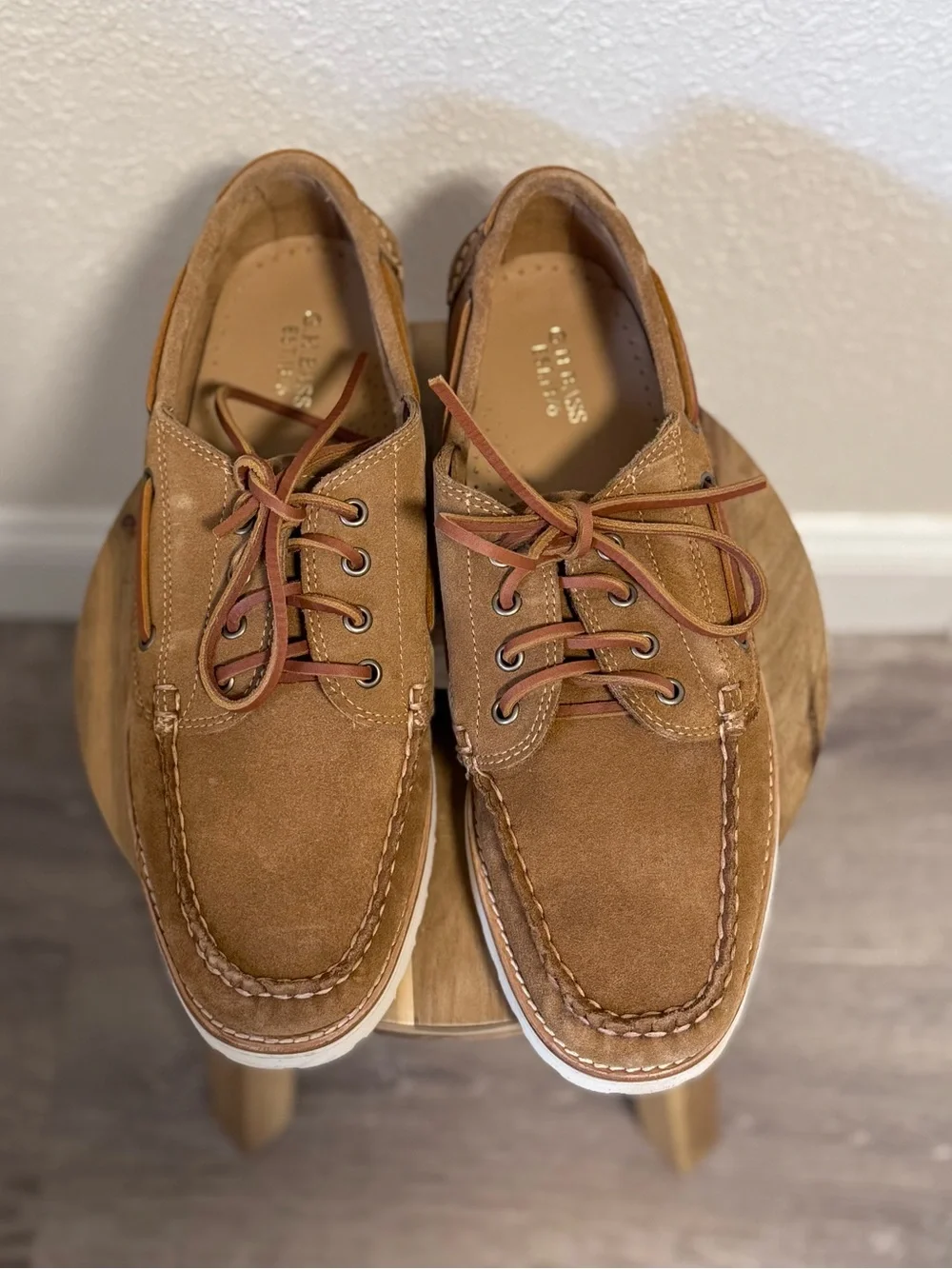 G.H. Bass Ranger Camp Moc Suede Brown Shoes Men’s EU 45 NIB